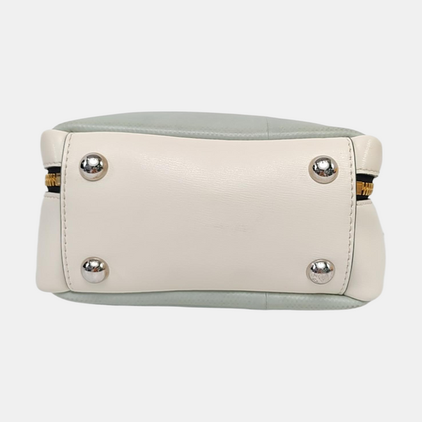 Leather Crossbody Bag Blue