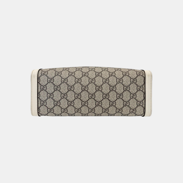 Padlock Small Monogram Coated Canvas Beige