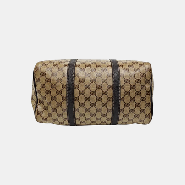 Joy Monogram Coated Canvas Beige