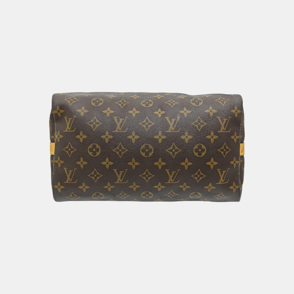 SPEEDY 30 Monogram Coated Canvas Brown
