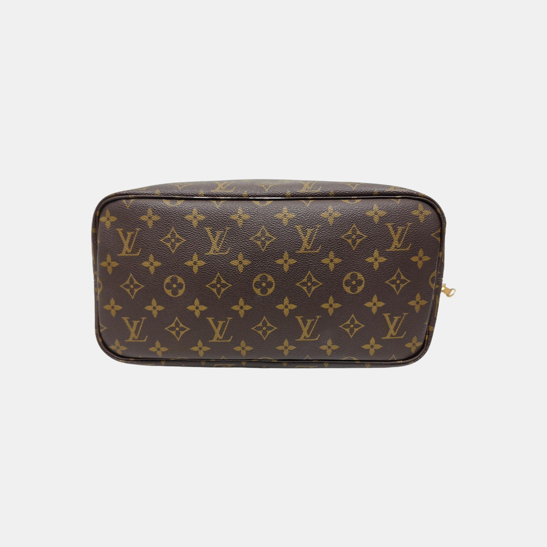 NEVERFULL MM Monogram Coated Canvas Brown