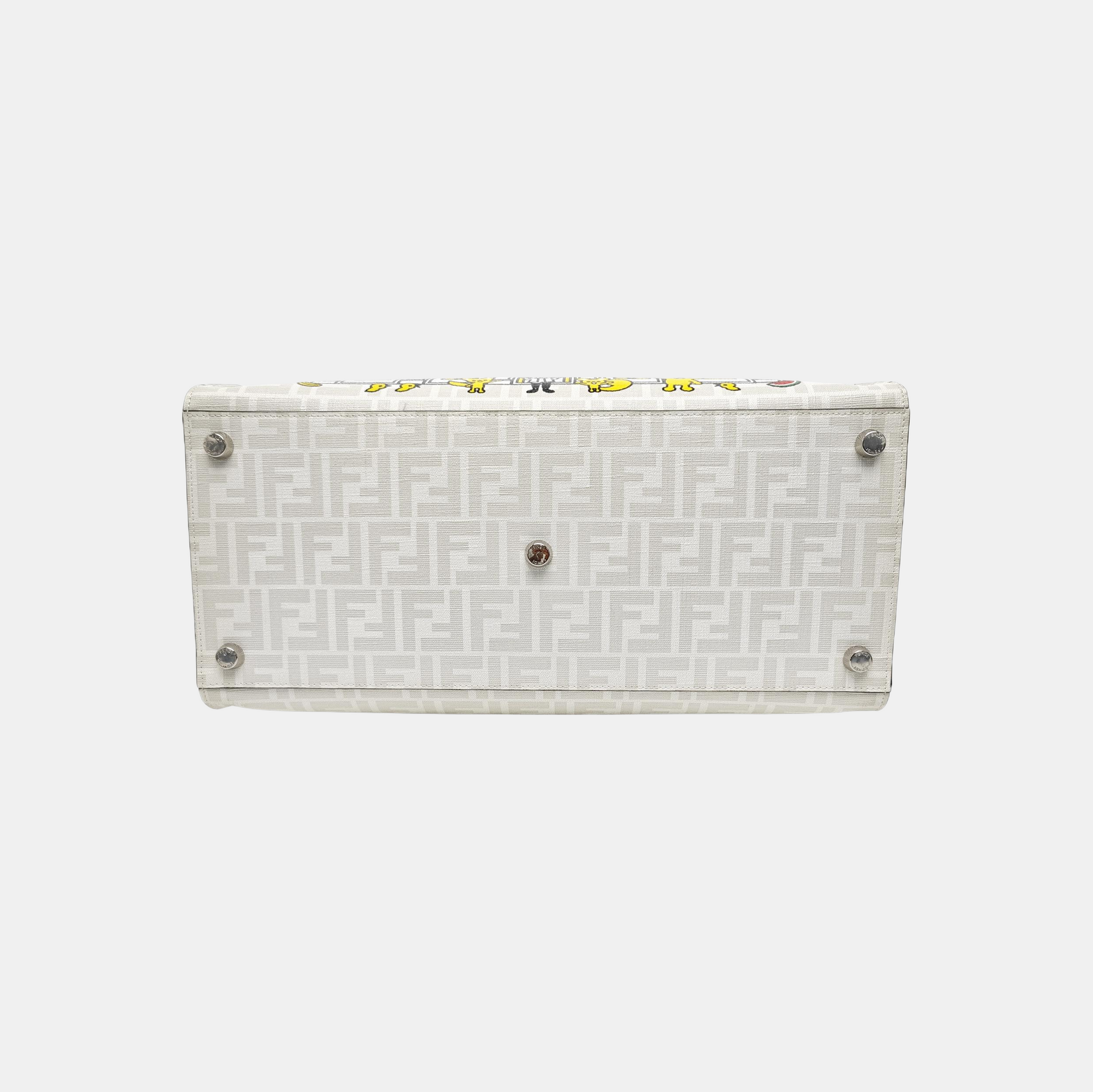 Coated Canvas Shoulder Bag Multicolor