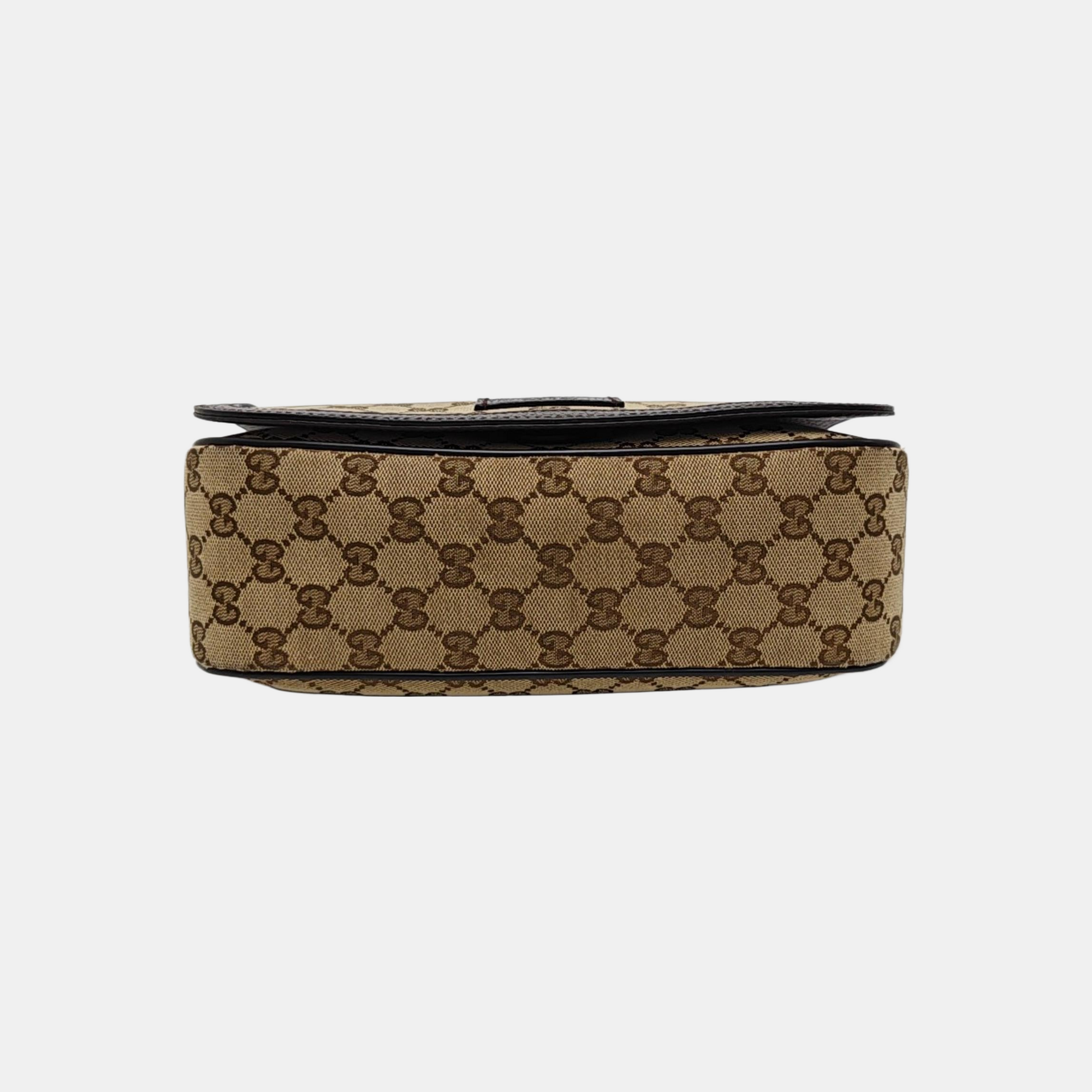 Monogram Canvas Crossbody Bag Brown