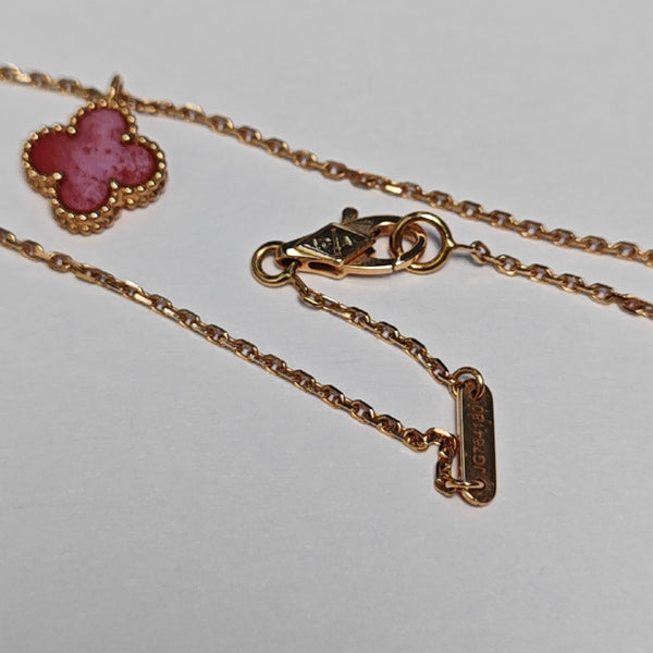 Sweet Alhambra 18k Rose Gold Necklace