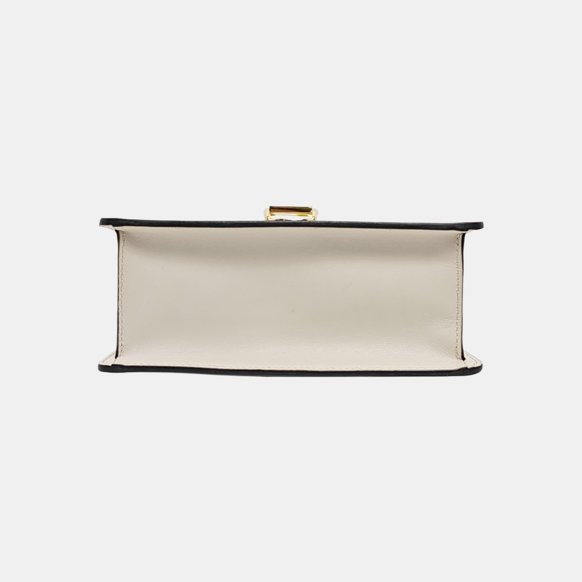 Sylvie Mini Calfskin White