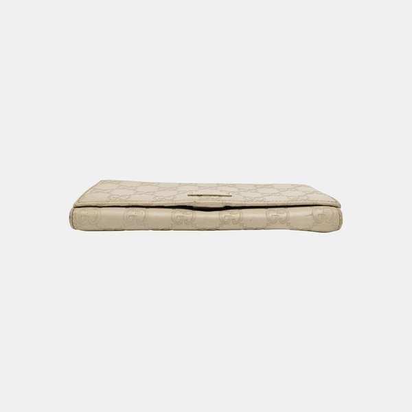 Monogram Calfskin Top Handle Bag Beige