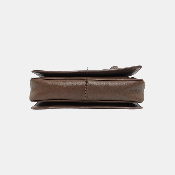 Calfskin Shoulder Bag Brown