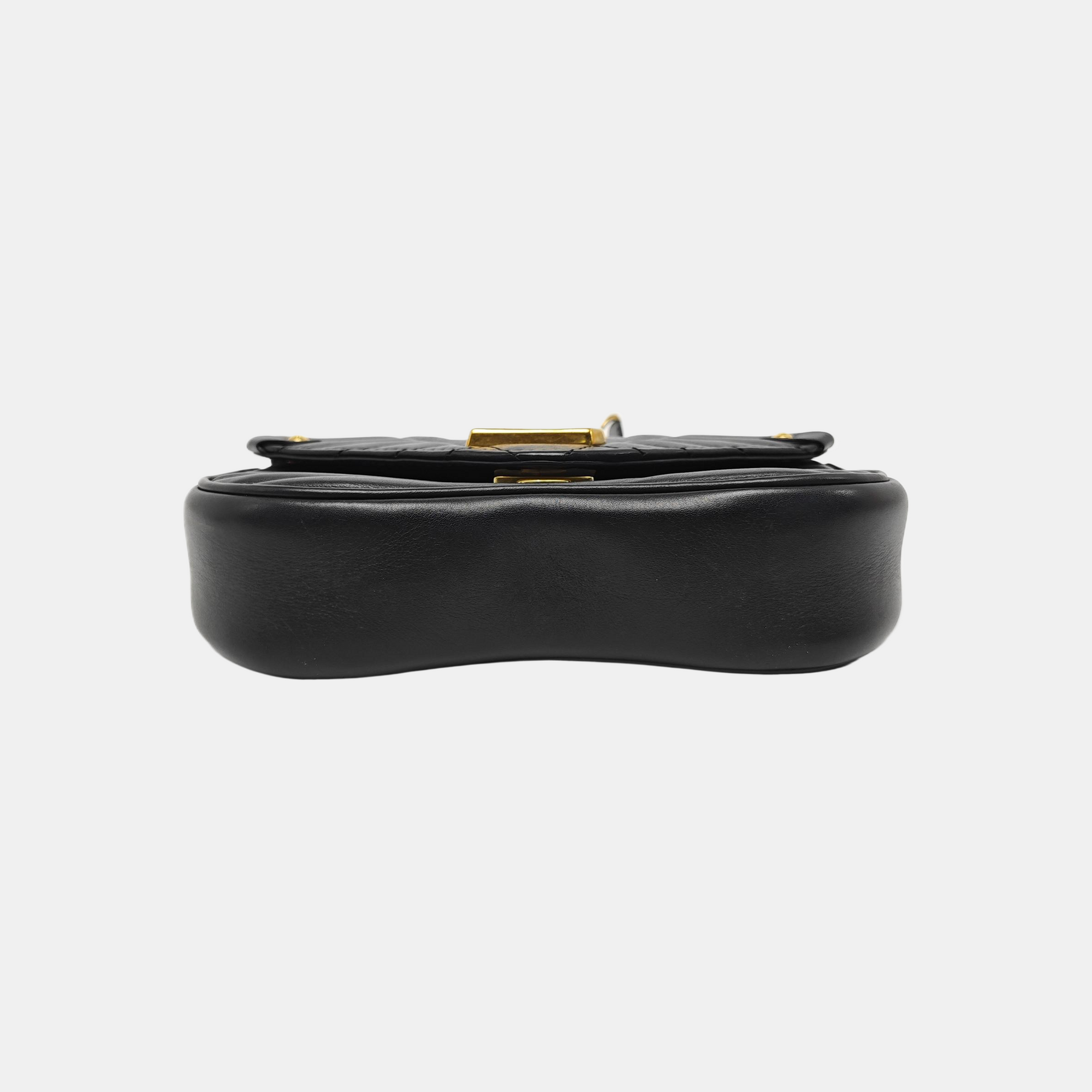 NEW WAVE PM Quilted Calfskin Black