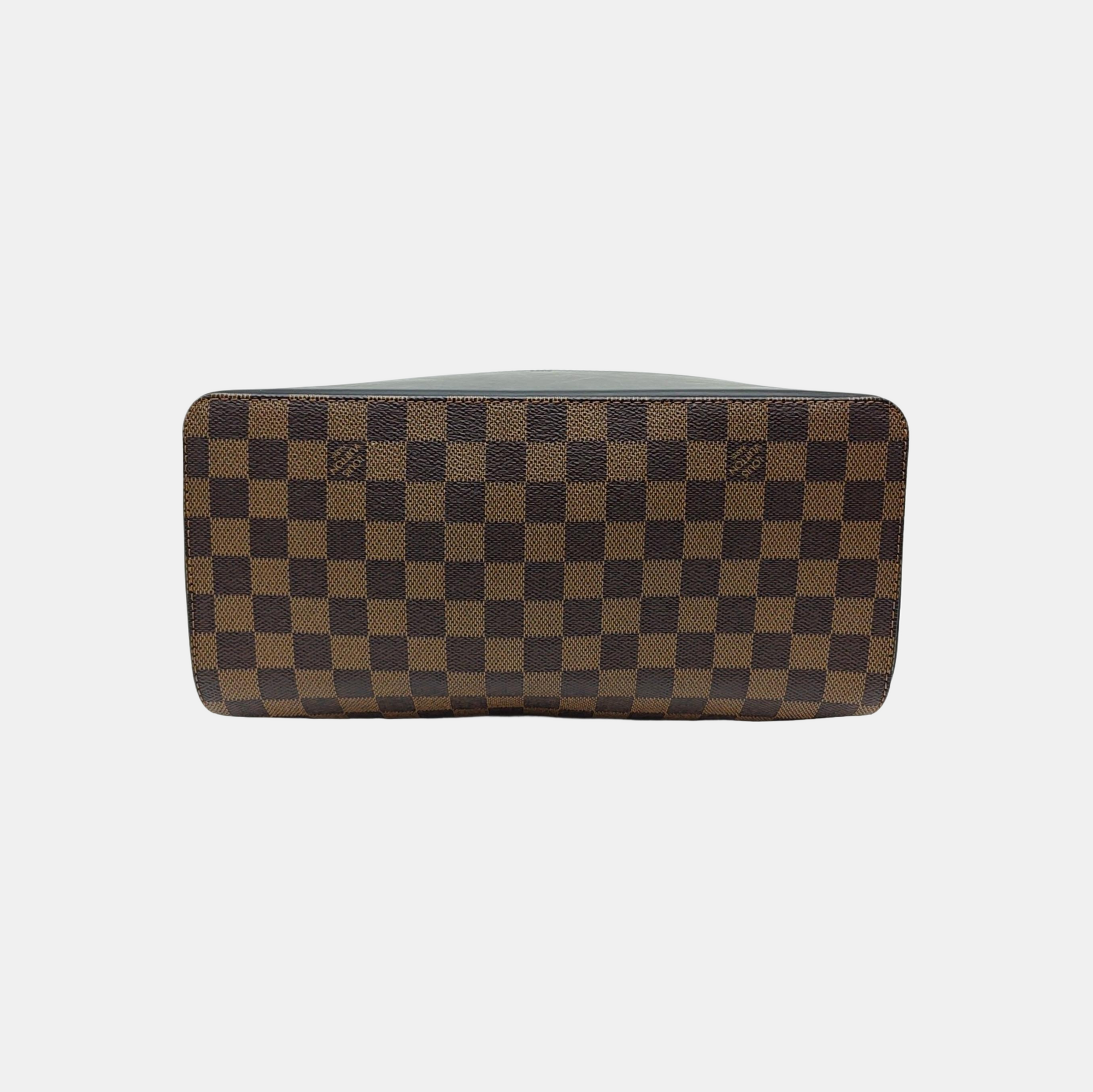 JAKE Damier Ebene Coated Canvas Brown