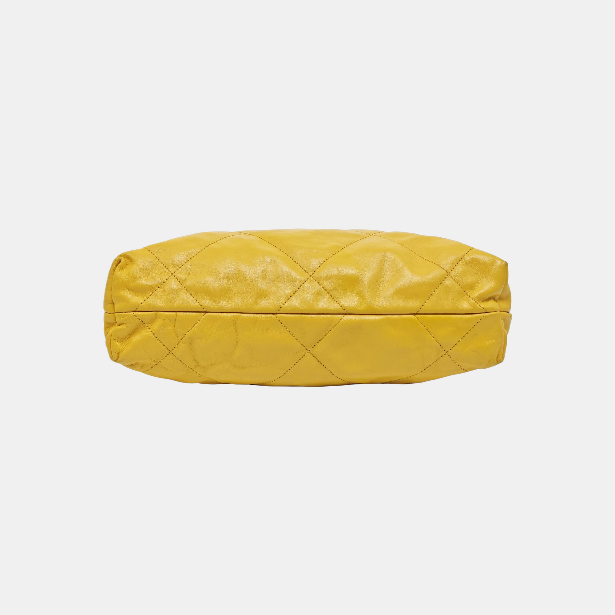 CHANEL 22 Small Quilted Calfskin Yellow