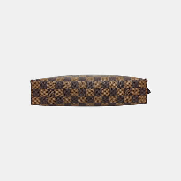 TOILET POCKET 26 Damier Ebene Coated Canvas Brown