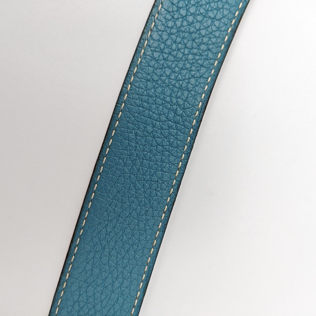 Leather Belt Blue
