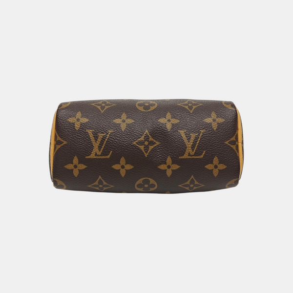 SPEEDY Nano Monogram Coated Canvas Brown