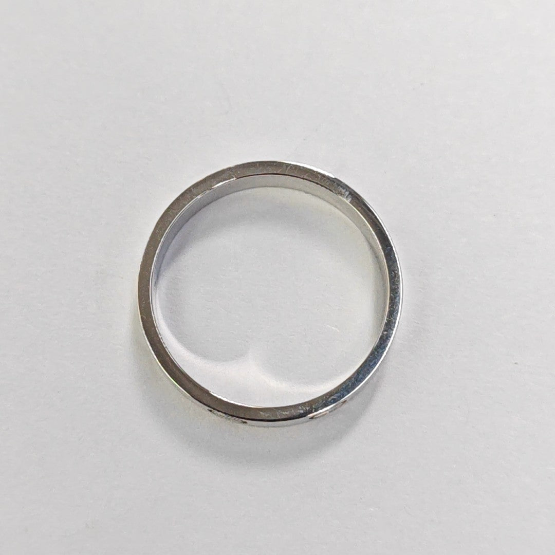 LOVE 18k White Gold Silver Ring EU 50