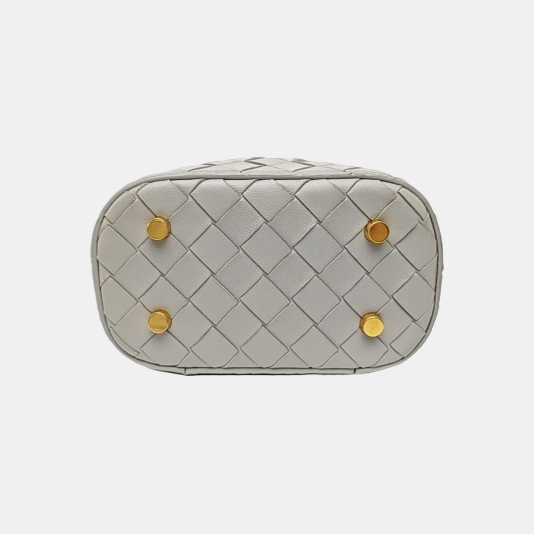 Intrecciato Small Lambskin Gray