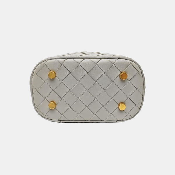 Intrecciato Small Lambskin Gray