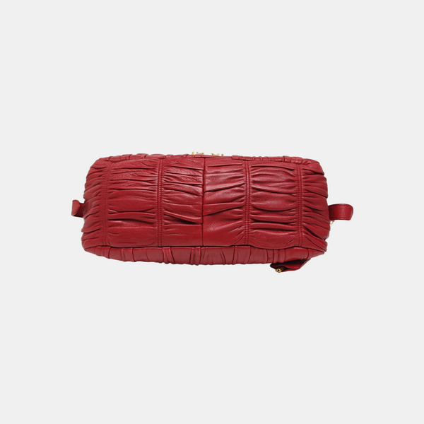 Quilted Lambskin Shoulder Bag Red