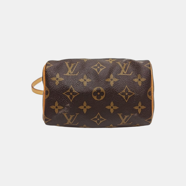 SPEEDY Nano Monogram Coated Canvas Brown