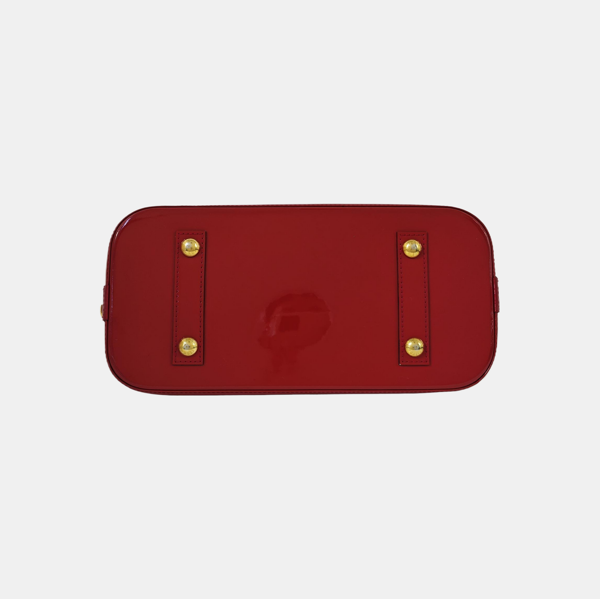 ALMA PM Monogram Patent Leather Red