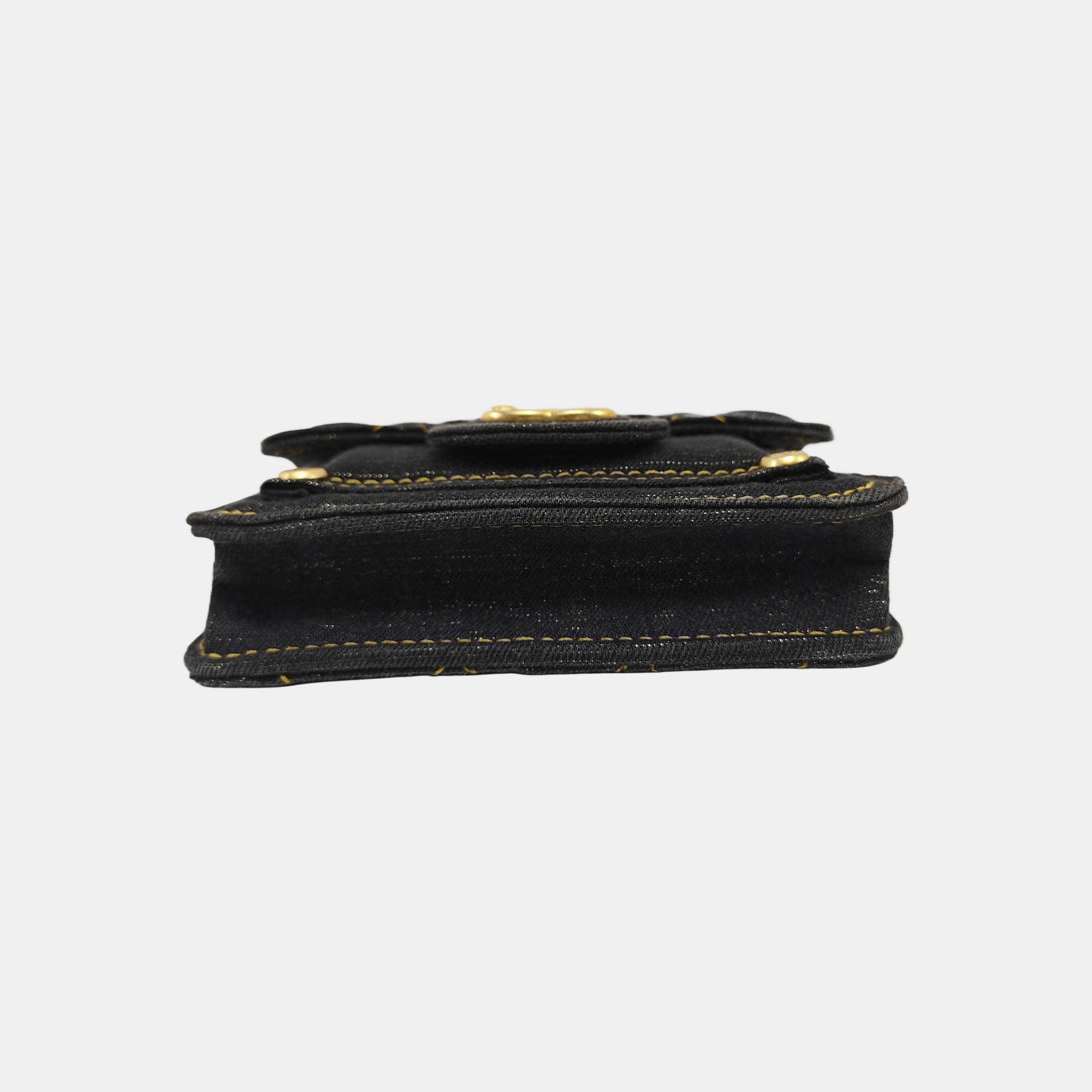 CLASSIC FLAP Quilted Denim Black