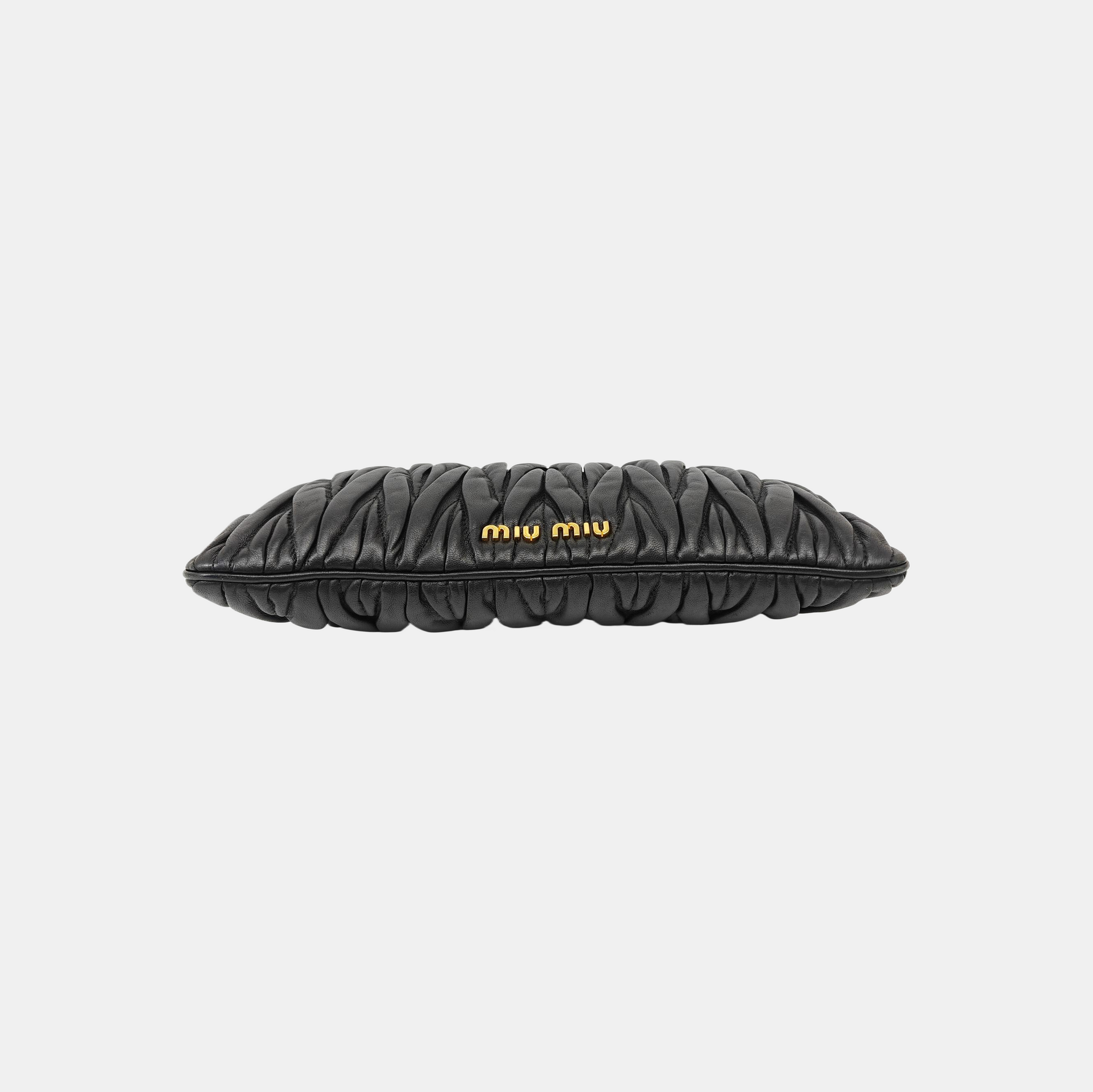 Quilted Lambskin Top Handle Bag Black