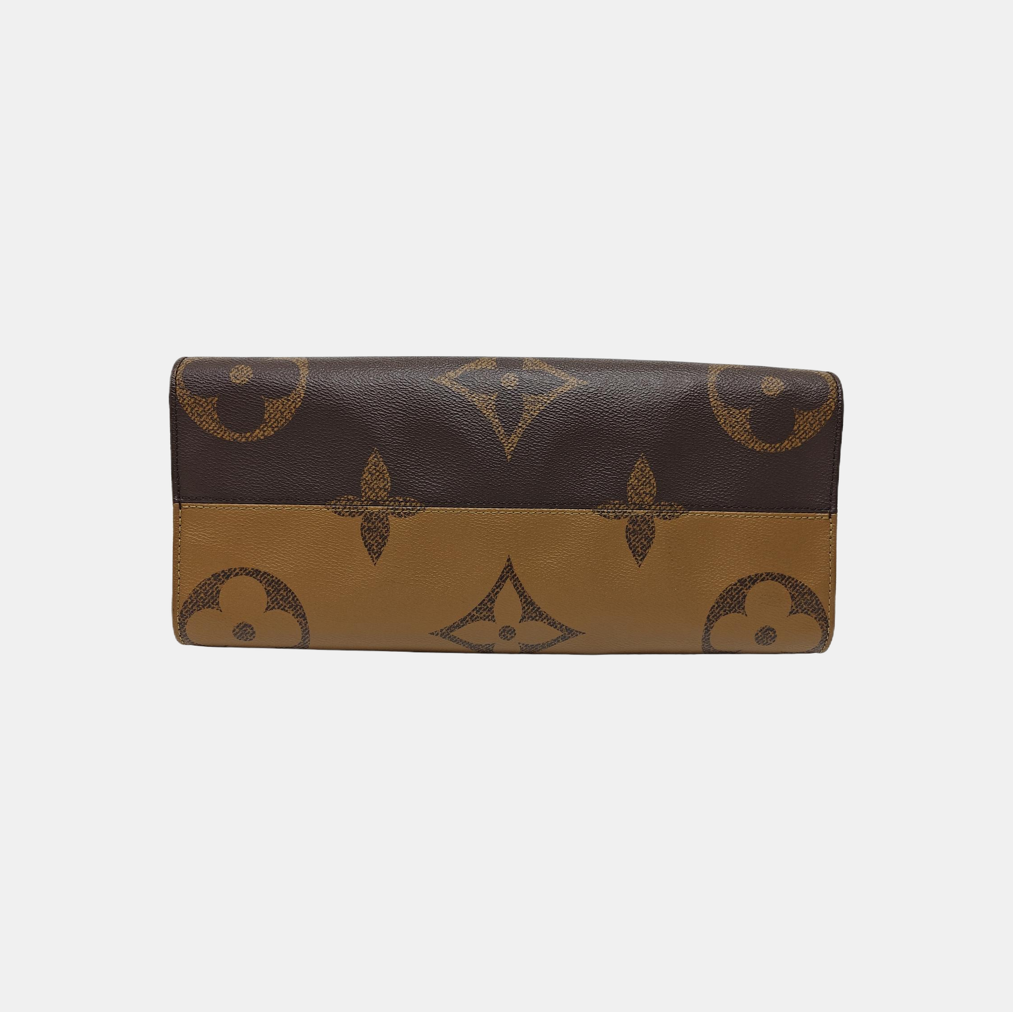 ONTHEGO MM Monogram Coated Canvas Brown