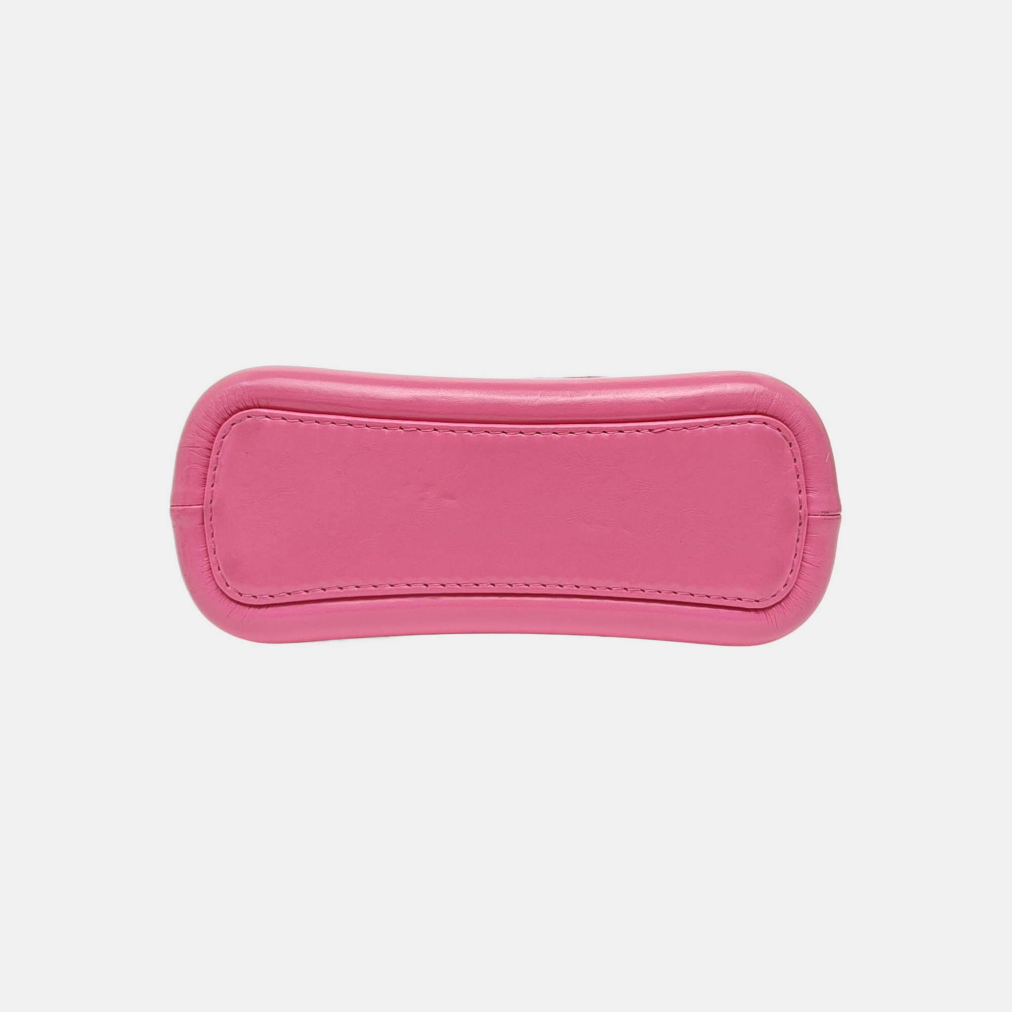 GABRIELLE Small Quilted Wool Pink