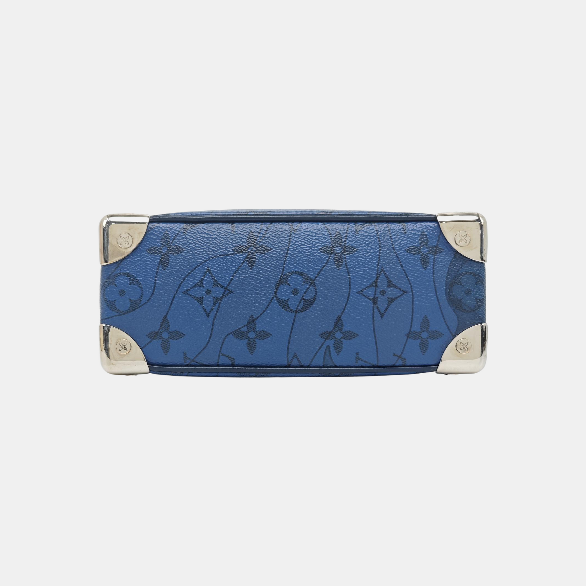 SOFT TRUNK Mini Monogram Coated Canvas Blue