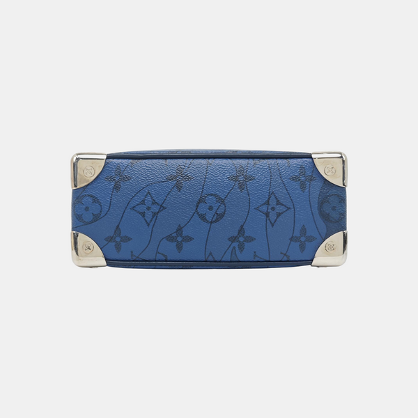 SOFT TRUNK Mini Monogram Coated Canvas Blue