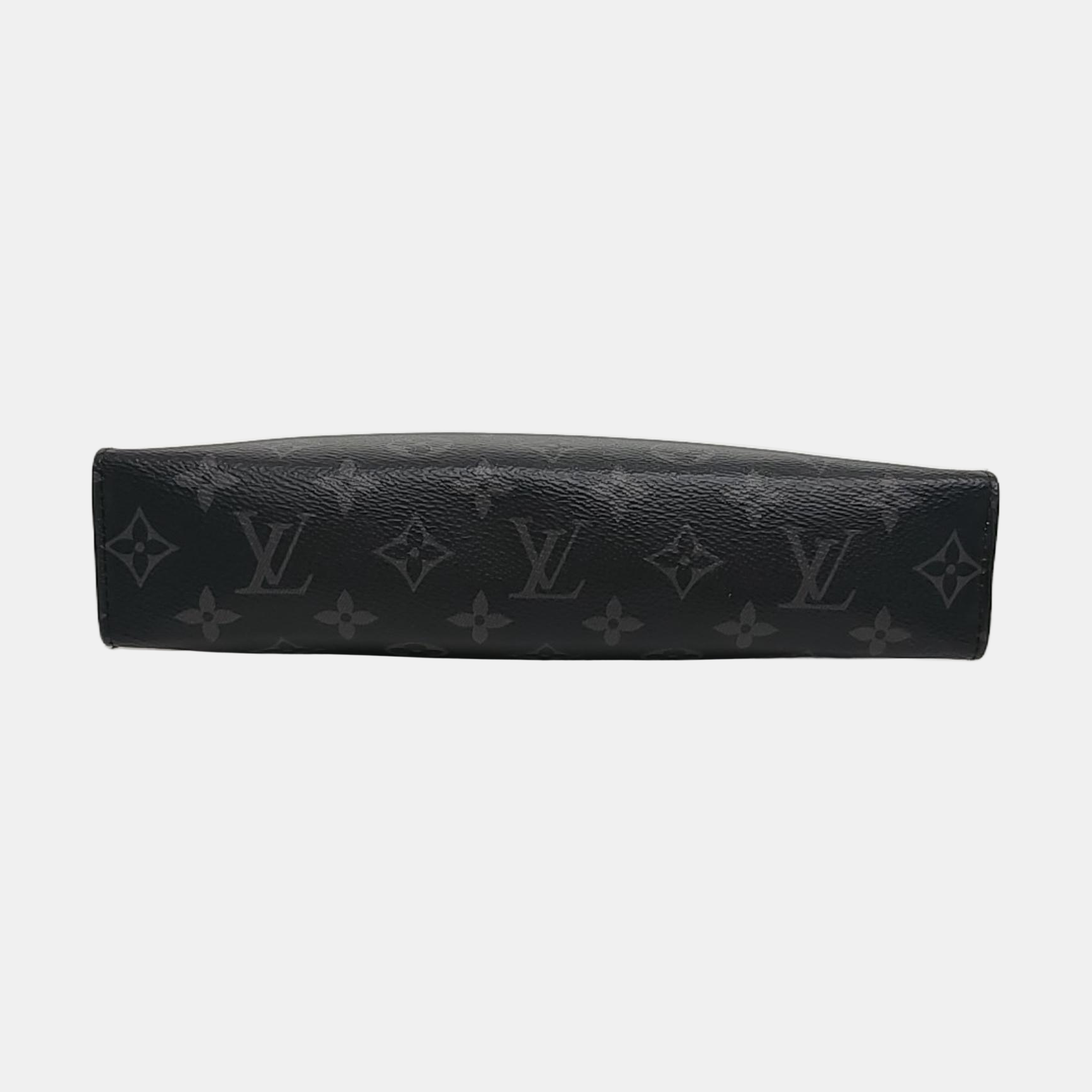Pochette Voyag MM Monogram Coated Canvas Black