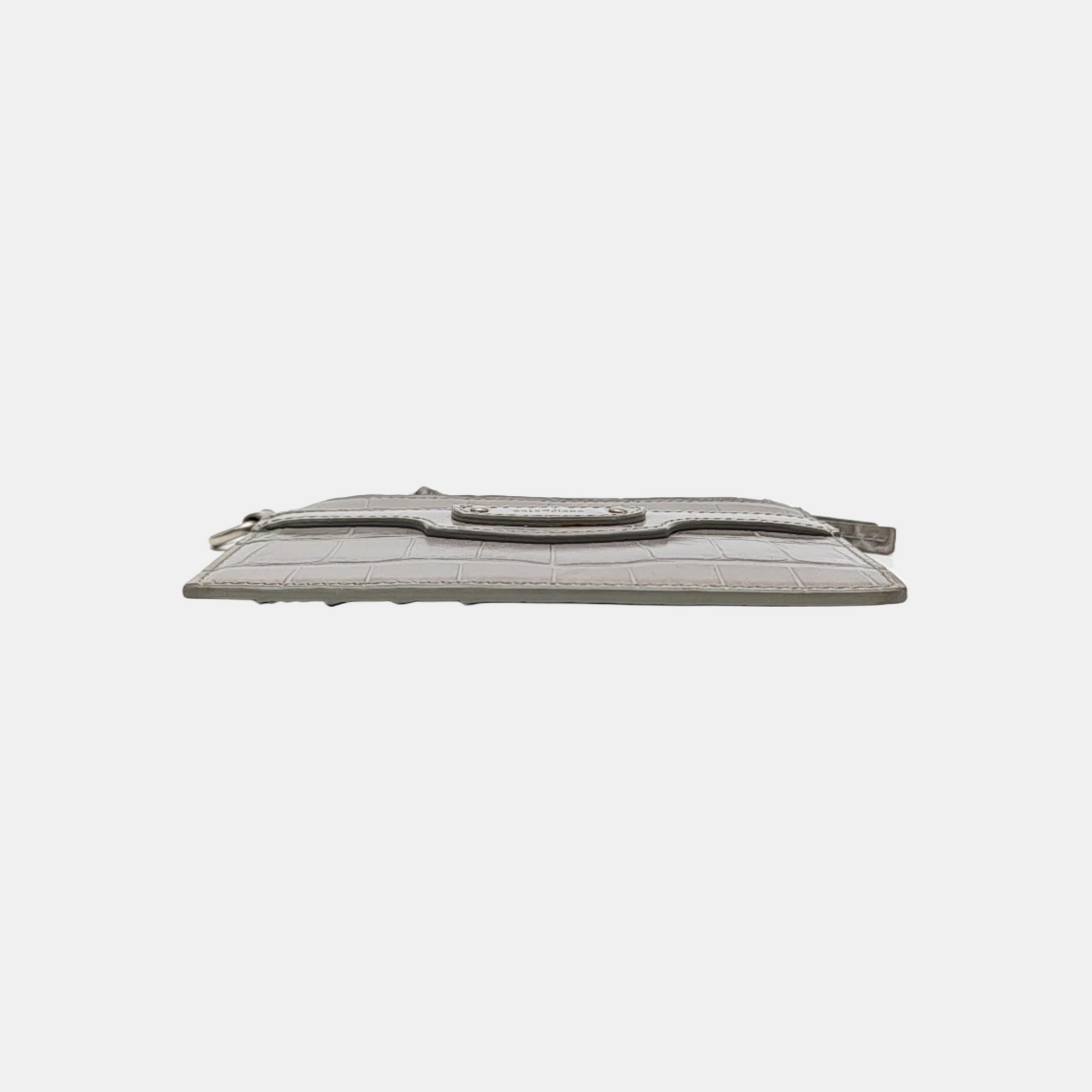 Classic City Calfskin Gray Card Holder