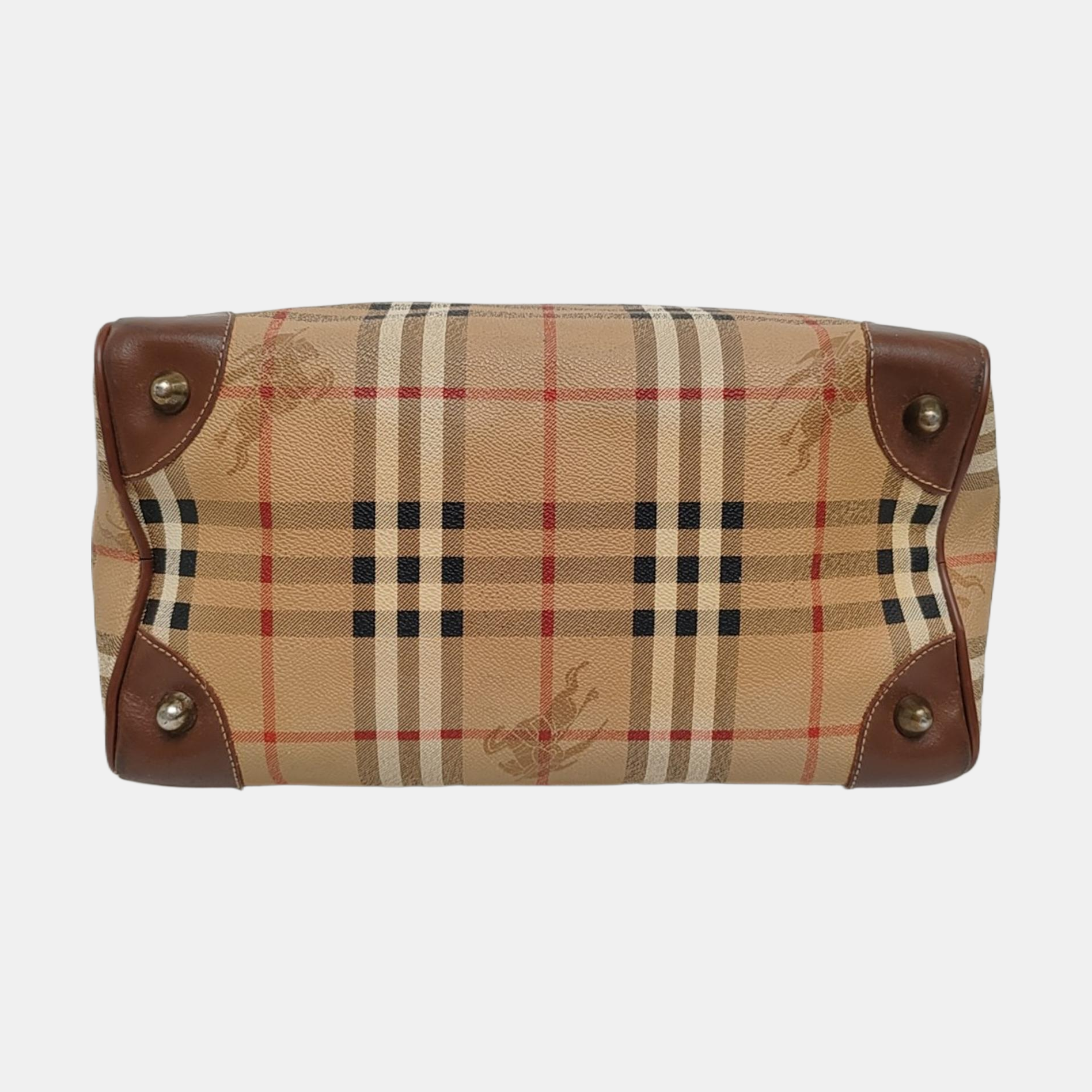 Coated Canvas Top Handle Bag Multicolor