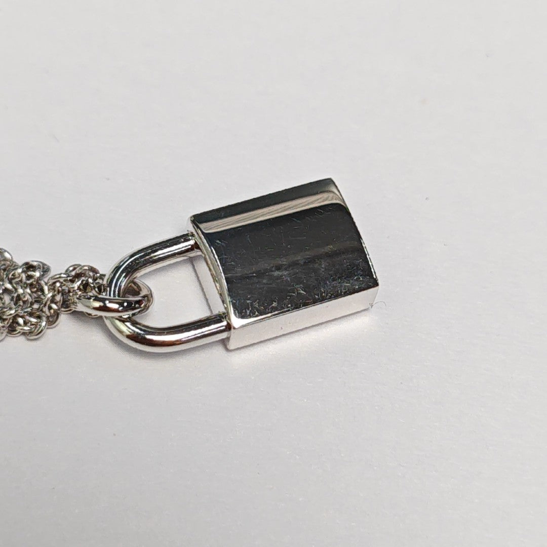 Kelly Cadenas 18k White Gold Silver Necklace