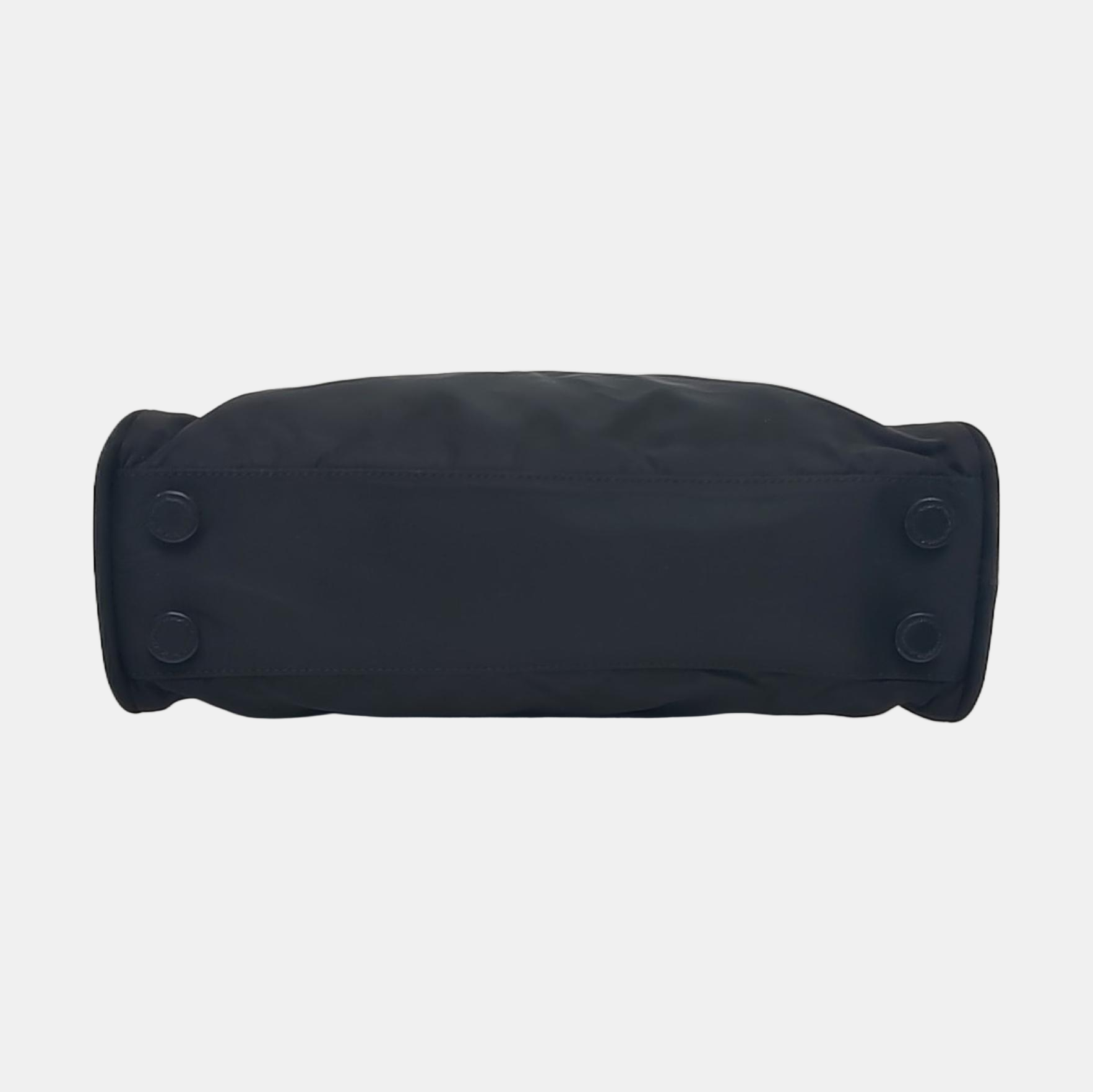 Nylon Top Handle Bag Black