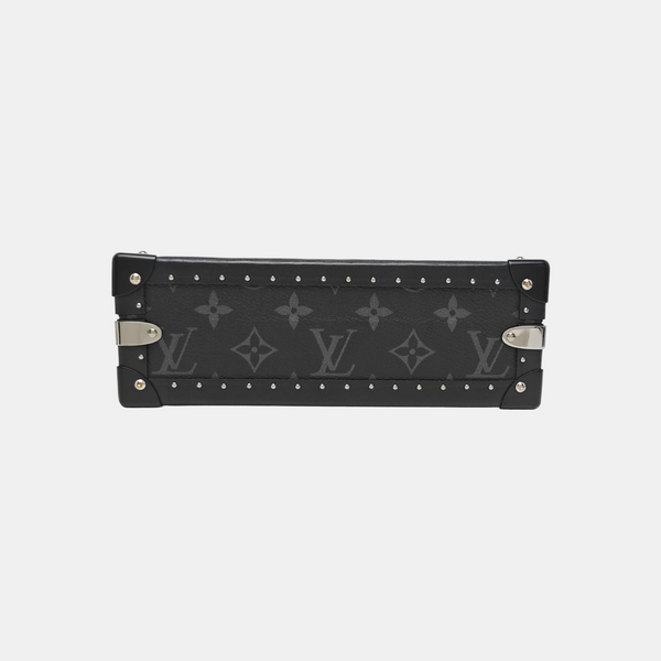CLUTCH BOX Monogram Coated Canvas Gray