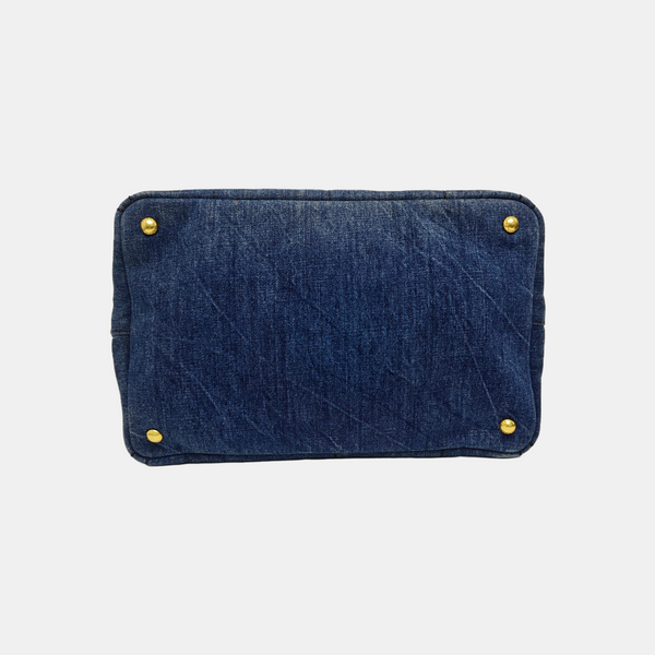 Denim Quilted Denim Blue