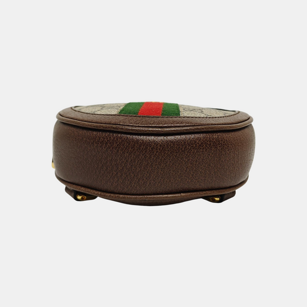 Ophidia Mini Monogram Coated Canvas Beige