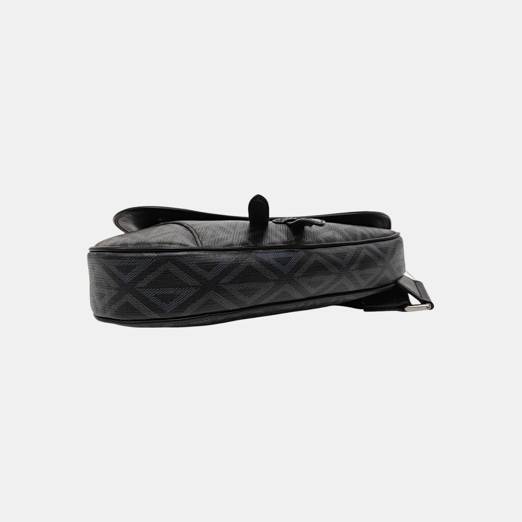 Saddle Medium Canvas Black