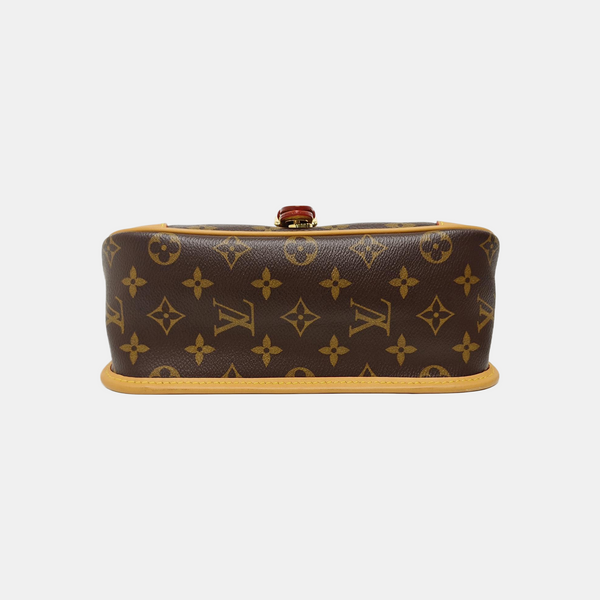 DIANE Monogram Coated Canvas Brown