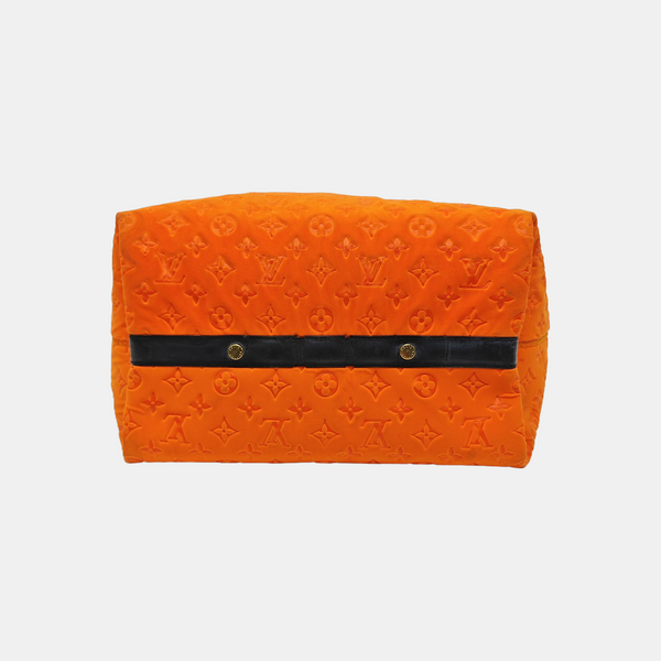 Monogram Fabric Tote Bag Orange