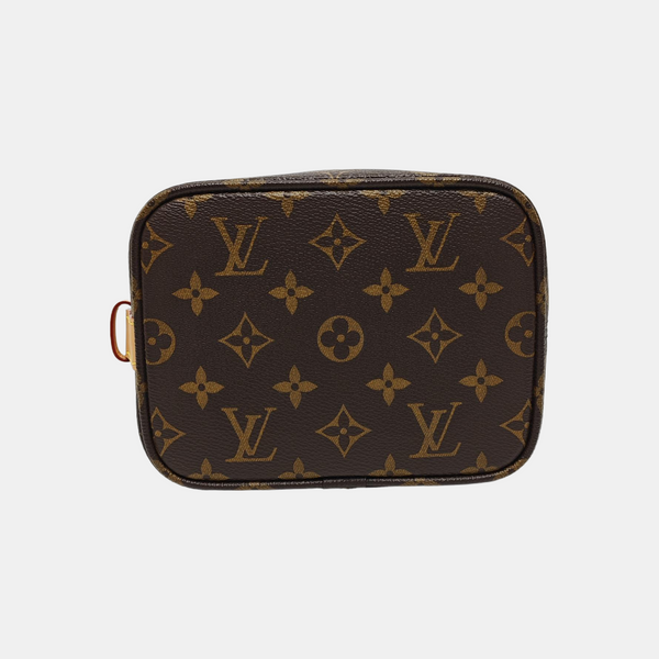 ALL IN BB Monogram Coated Canvas Brown