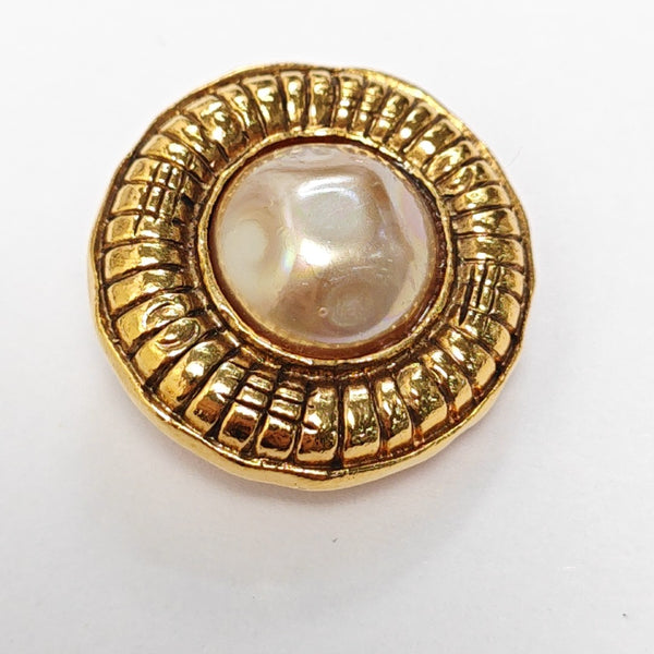 Metal Gold Clip On Earrings