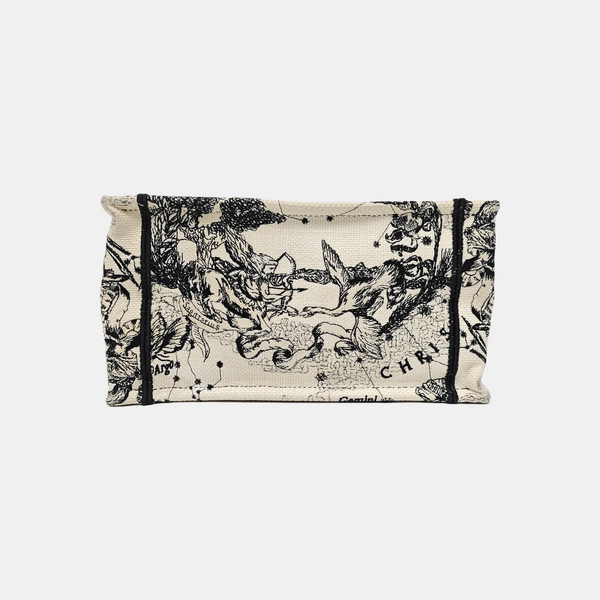 Book Tote Small Canvas White