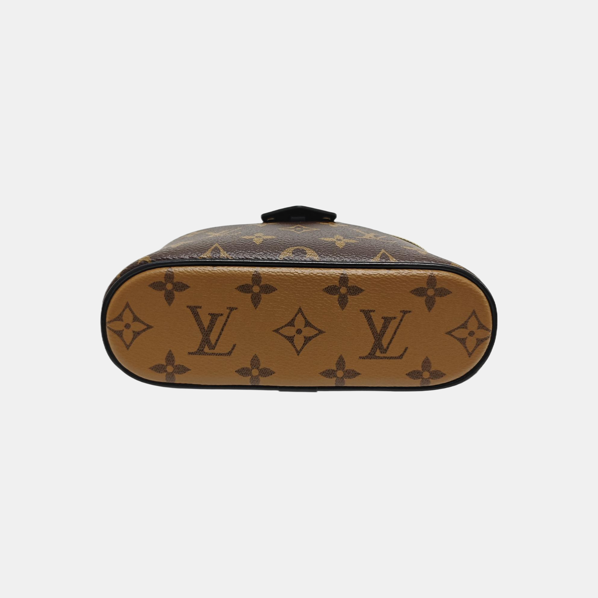 Vanity Chain Pouch Monogram Coated Canvas Brown