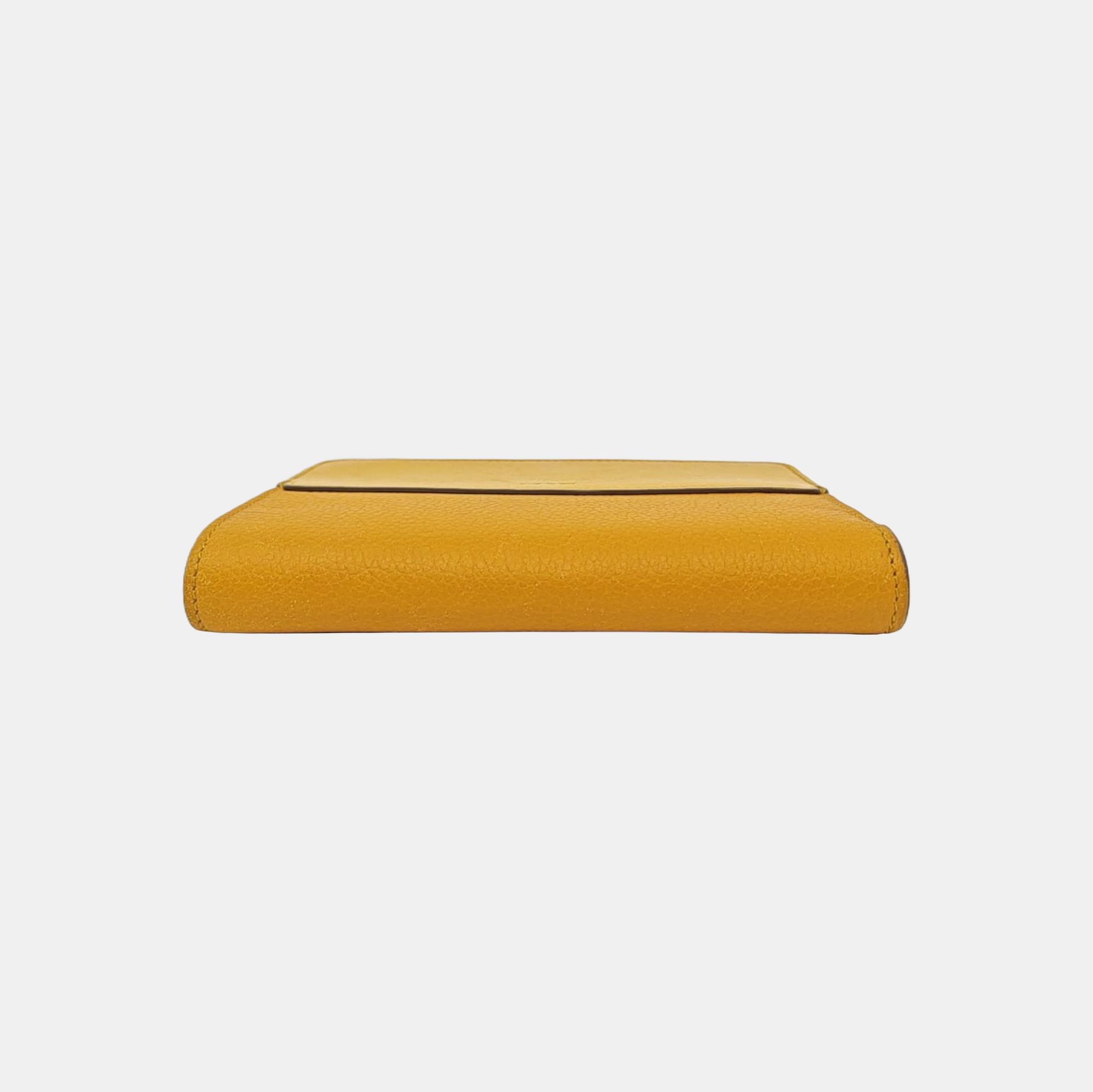 Calfskin Clutch Yellow