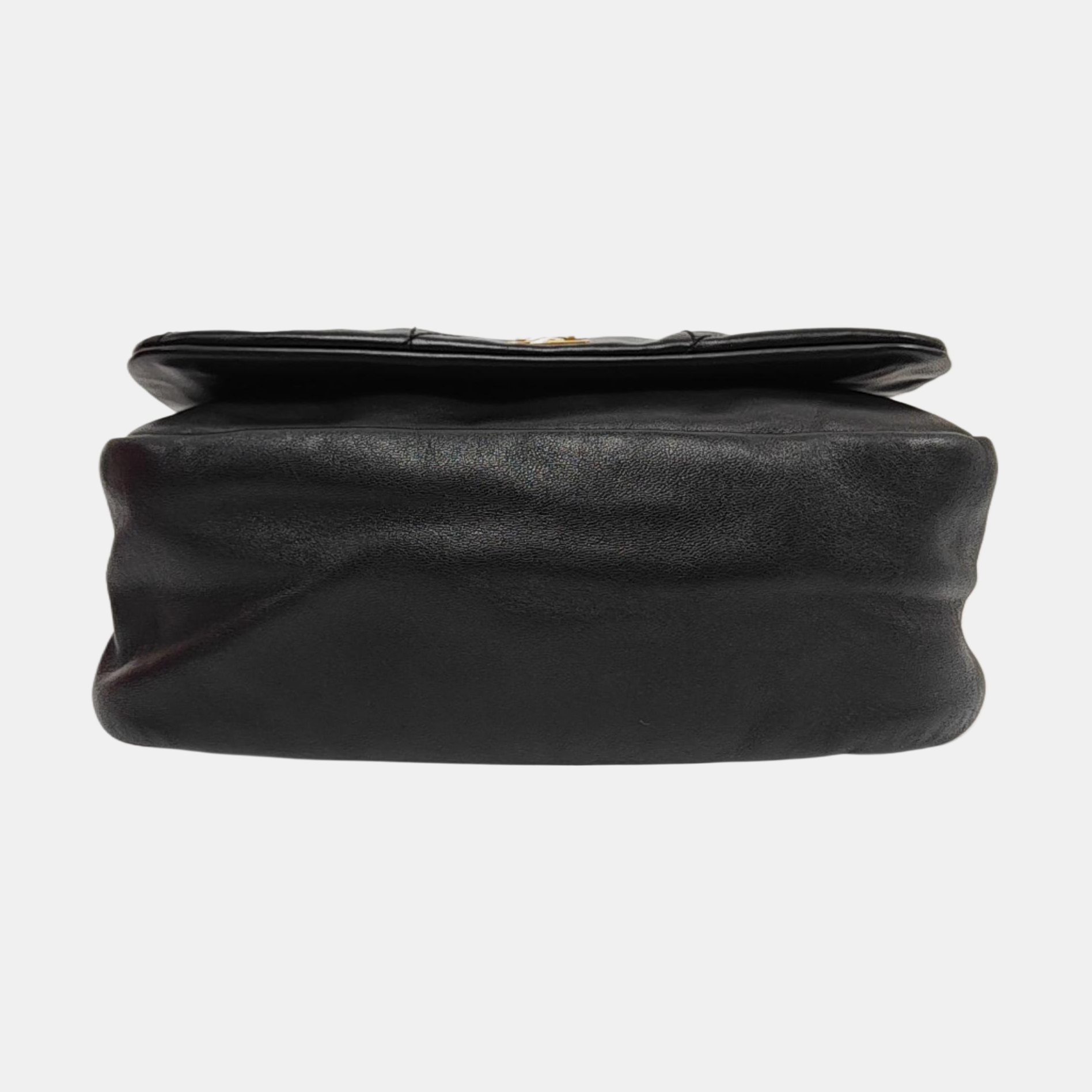 JAMIE Small Quilted Lambskin Black