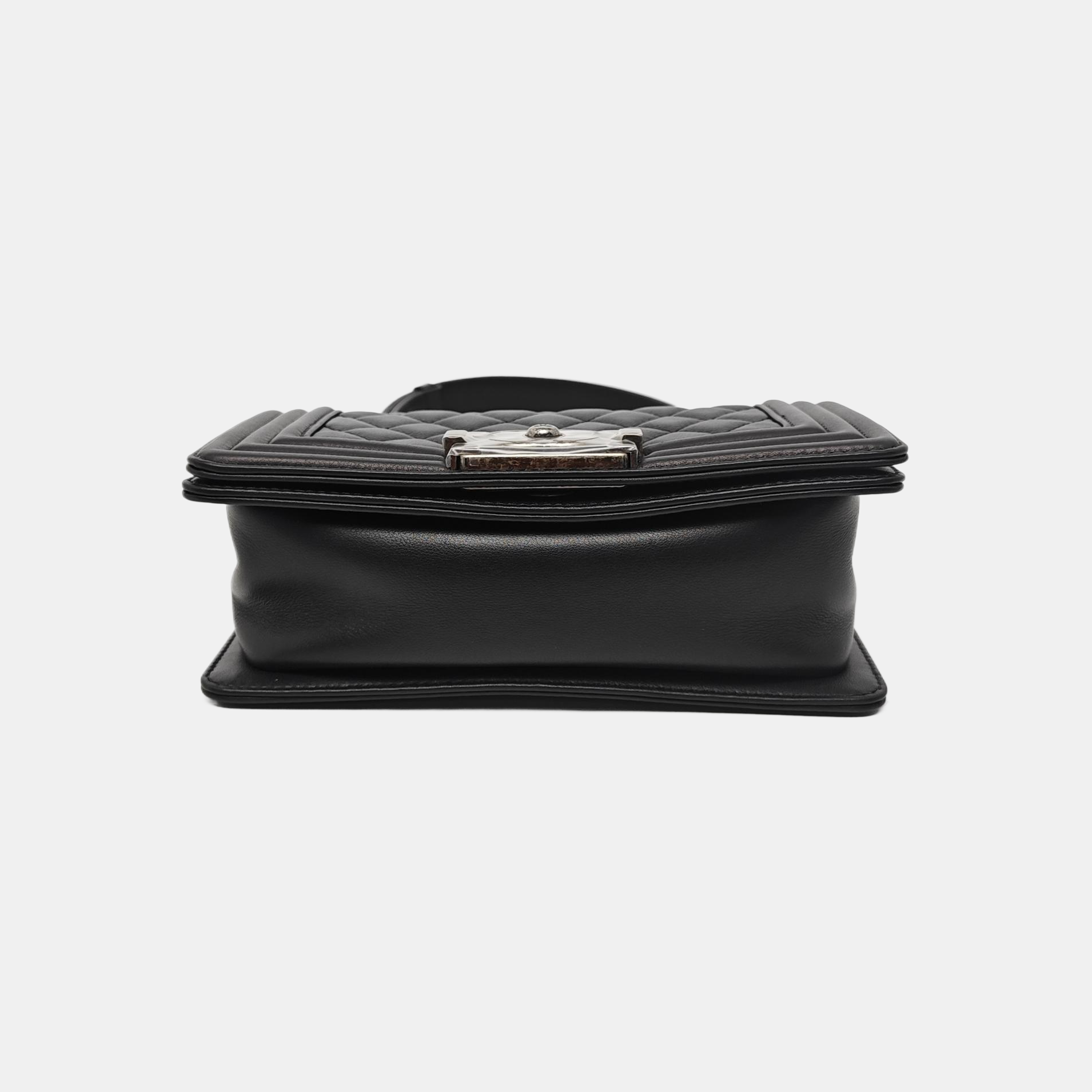 BOY CHANEL Small Quilted Calfskin Black