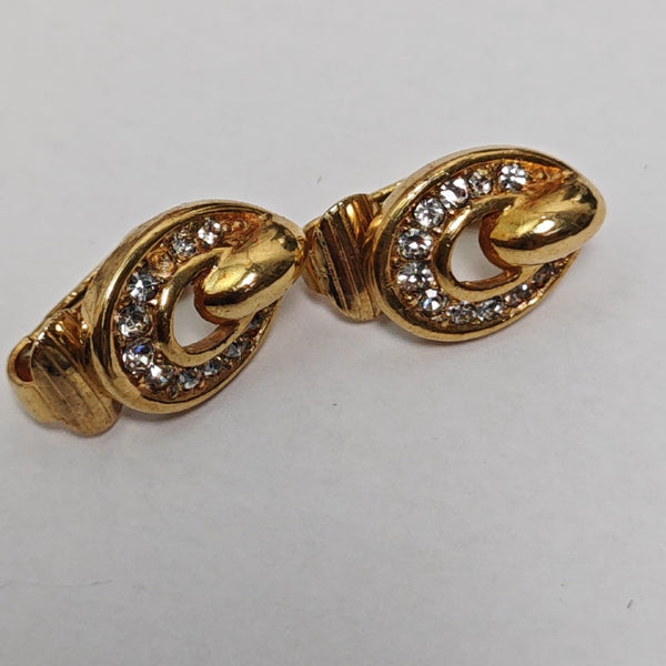Metal Gold Clip On Earrings