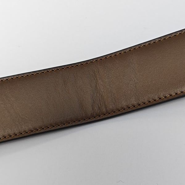 Coated Canvas Belt Brown