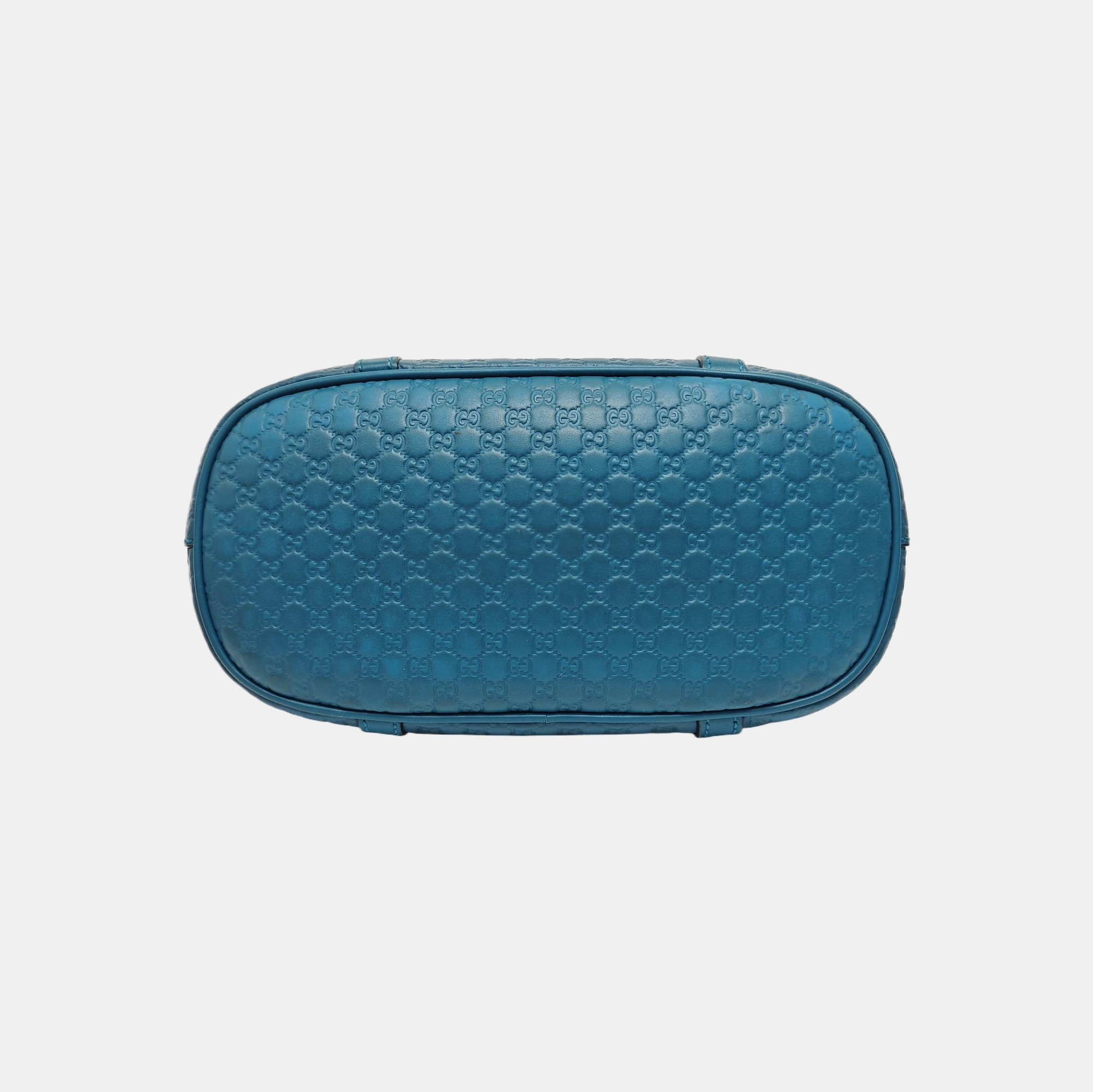 Microguccissima Monogram Calfskin Blue